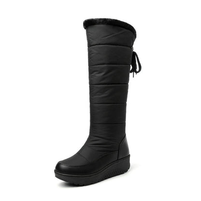Women's Mid-calf Comfortable Platform Waterproof Down Cotton Snow Boots