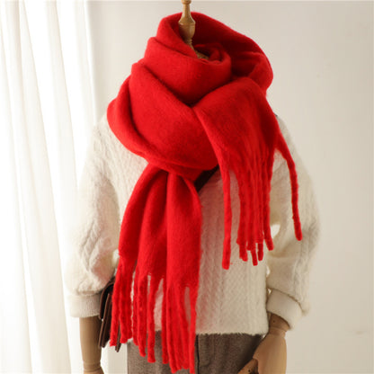 Mohair Pure Color Scarf