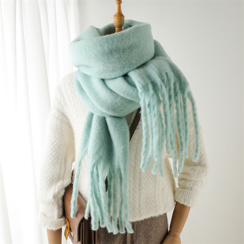 Mohair Pure Color Scarf