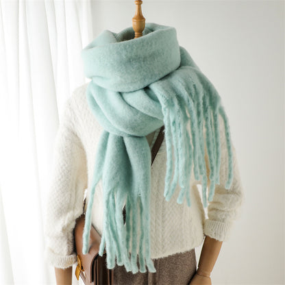 Mohair Pure Color Scarf