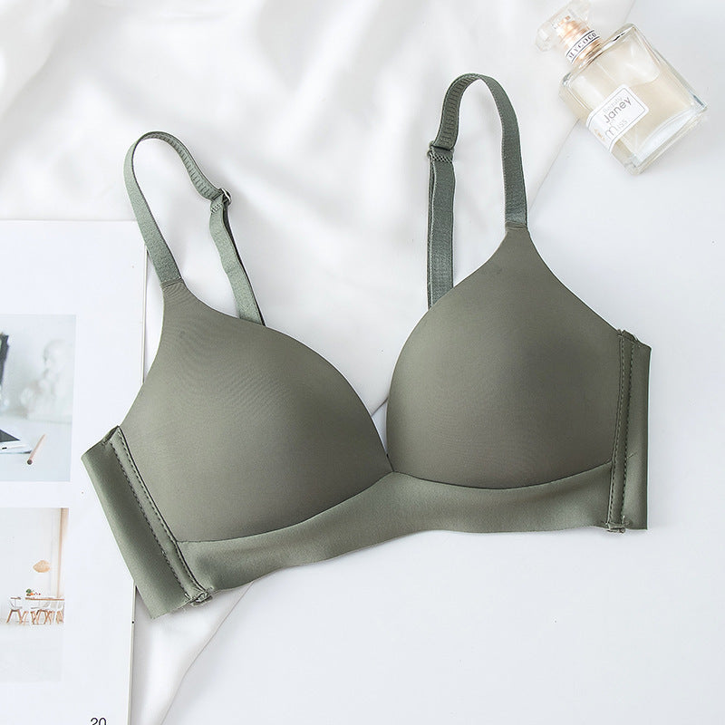 Solid Color Wireless Thin Bra
