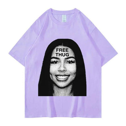 Women's Retro Short Sleeve Top Hip Hop T-shirt