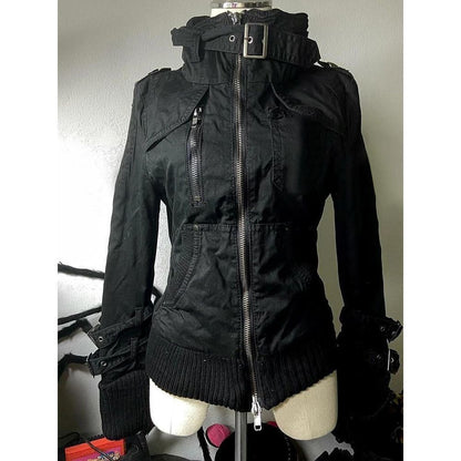 Women's American-style Retro Black Jacket
