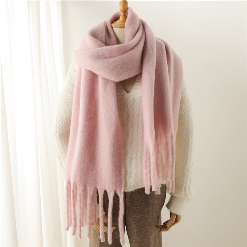 Mohair Pure Color Scarf