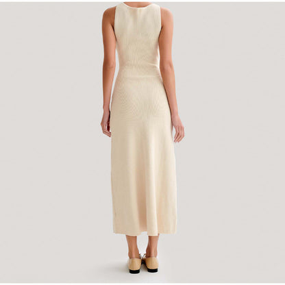 Round Neck Sleeveless Long Dress
