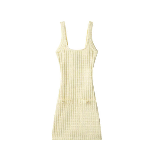 French Fashion Design Stretch Women's Dress