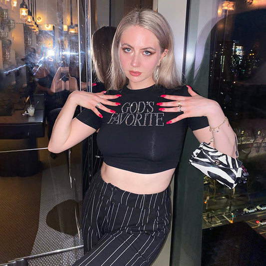 Women's Fashion "Gods Favorite" Short Sleeve